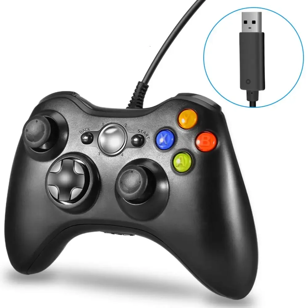 Retro Game Controller Usb - セラークボックス360用有線コントローラー,ジョイスティック,ジョイパッド,USB