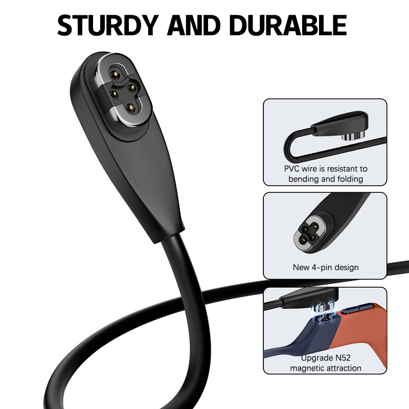 Magnetic Charging Cable - 新しいタイプ C/USB 充電ケーブル Shokz OpenSwim Pro