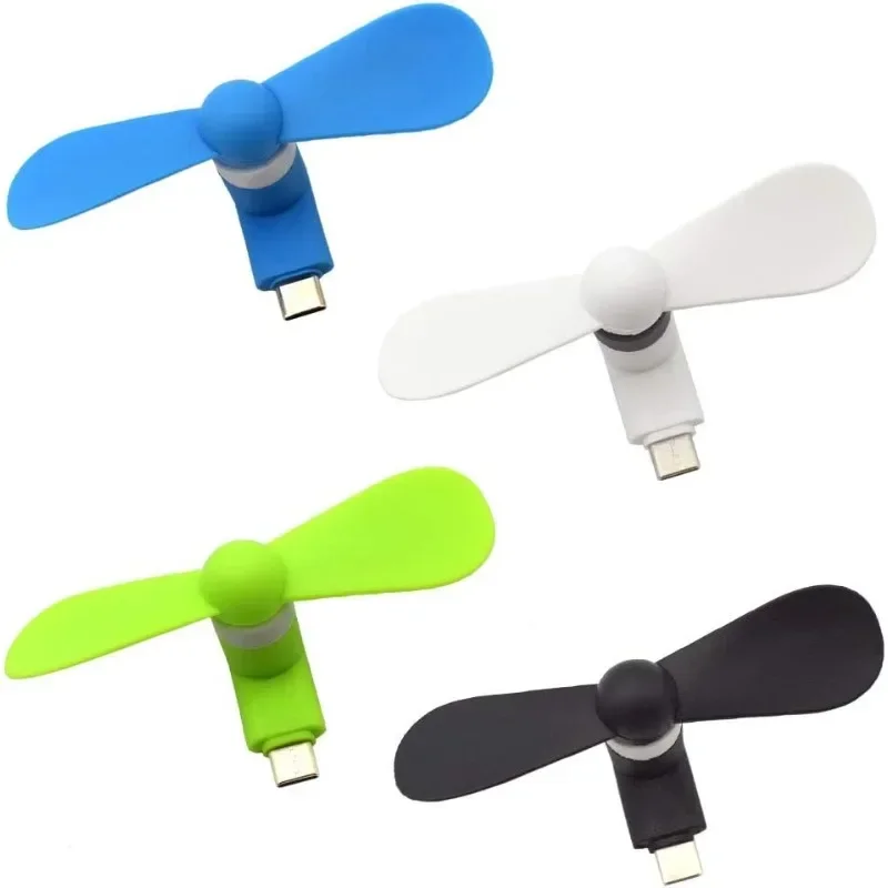 Gadgets For Electronics - タイプ C ミニポータブルマイクロファン携帯電話ミニファン充電宝物冷却ファン USB ガジェットサムスンギャラクシー用 OnePlus