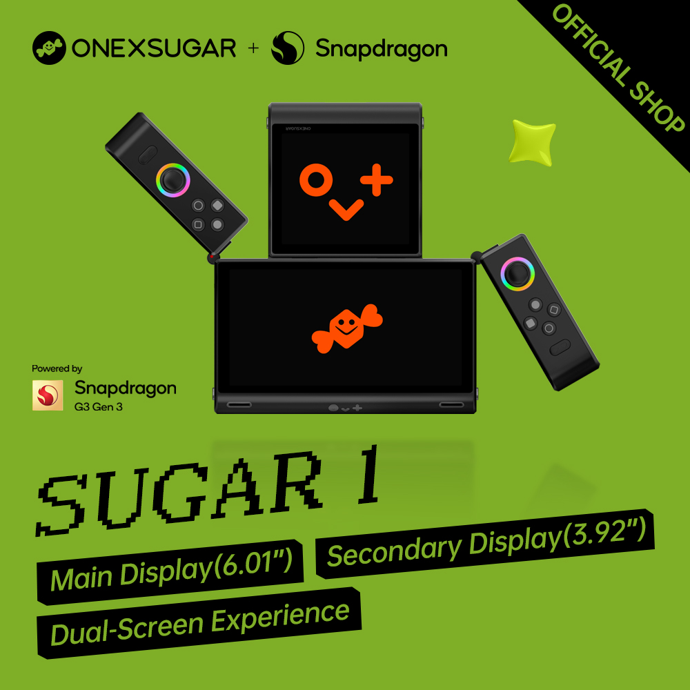 Retro Game Controller Usb - OneXugar SUGAR 1 モジュラーデュアルスクリーンゲームハンドヘルド Android 14