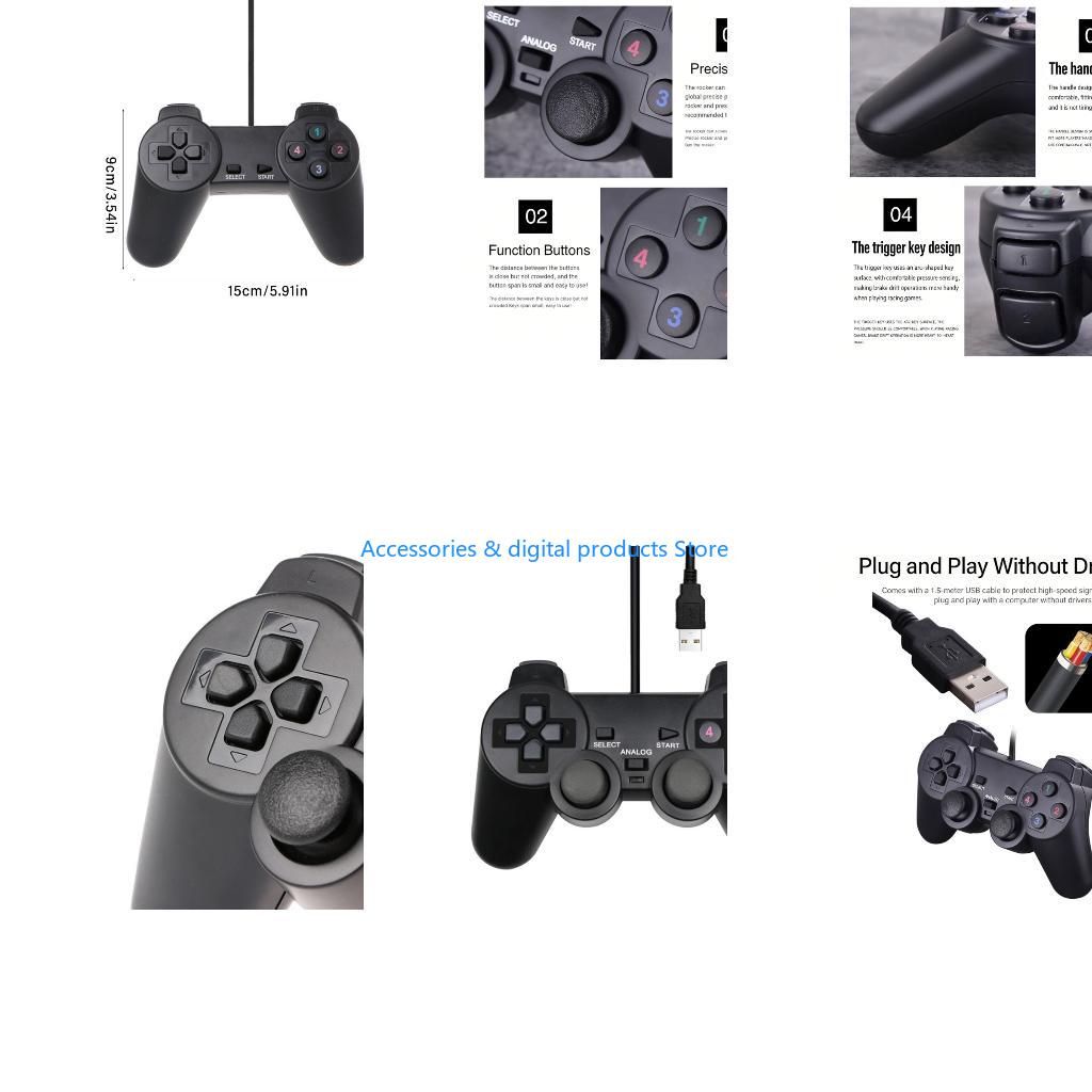 Retro Game Controller Usb - 77JD 2 プレーヤーアーケードコントローラー USB ゲームパッド ゲームプレイ対応ボタン