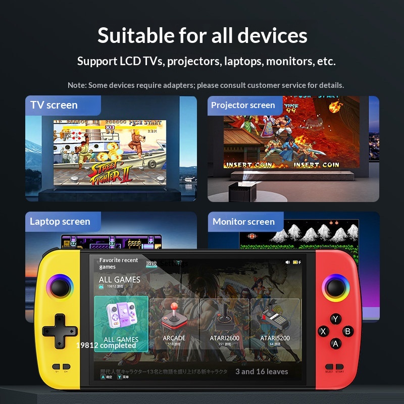 Powkiddy ハンドヘルドゲームコンソール 7 インチ  - Retro Game Controller Usb のレビューと価格