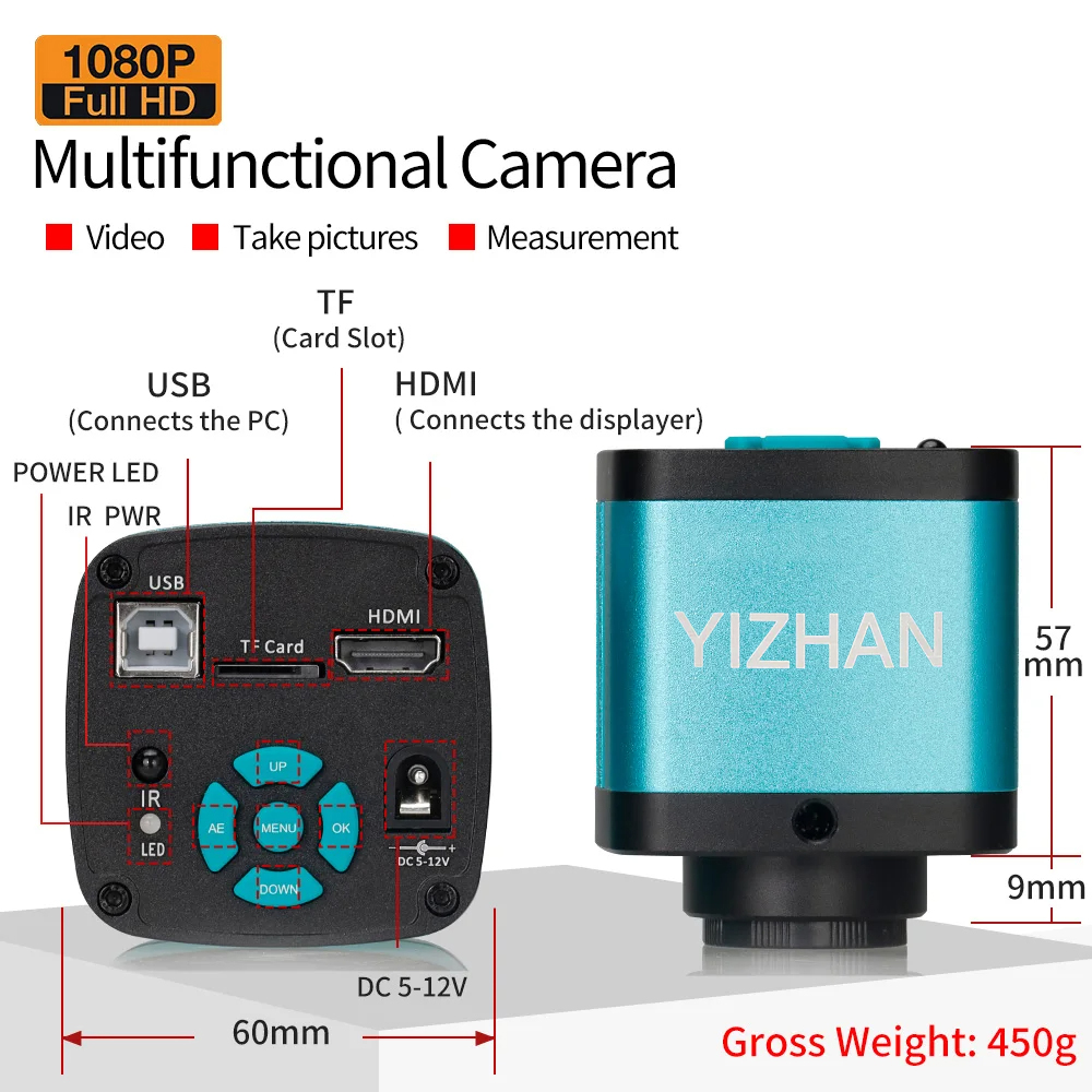 YIZHAN 150倍ズームレンズ電子デジタル顕微鏡 4K  - Digital Magnifier Reading のレビューと価格