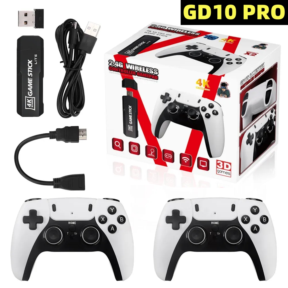 ビデオゲーム用の新しいGd10Proコンソール,ダブルワイヤ - Retro Game Controller Usb のレビューと価格