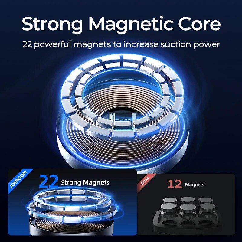 Joyroom-磁気自動車電話マウント、ワイヤレス急速充電器 - Magnetic Charging Cable のレビューと価格