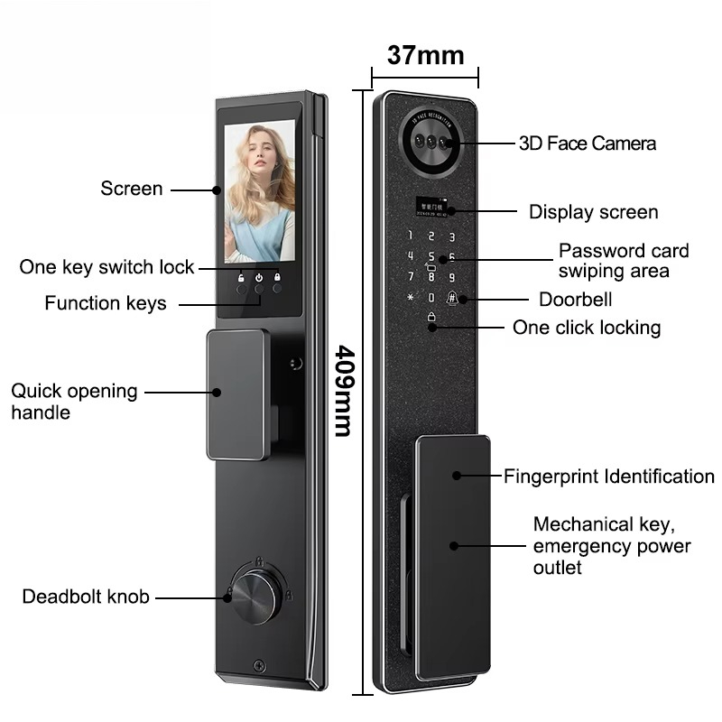 Tuya WiFi スマートドアロック、家庭用生体認証指紋ロ - Electronics & Gadgets Charging Gocable 8 In 1 Edc 100W Cable のレビューと価格