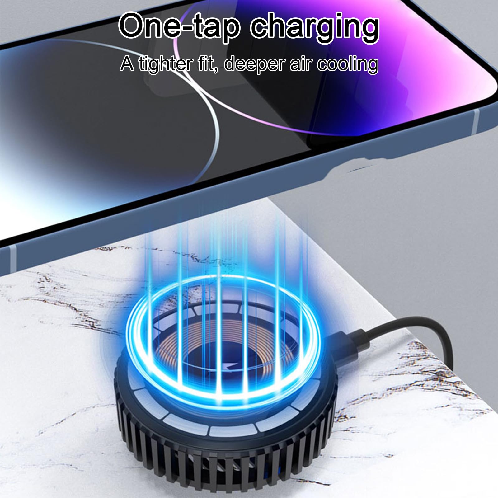 15Wワイヤレス充電器、補助冷却ファン付き2-in-1磁気誘 - Magnetic Charging Cable のレビューと価格