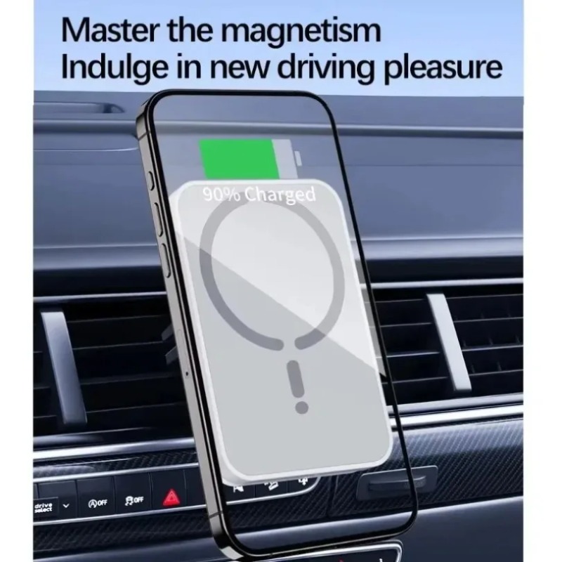 30W磁気式車載ワイヤレス充電器 エアベントGPSフォンホル - Magnetic Charging Cable のレビューと価格