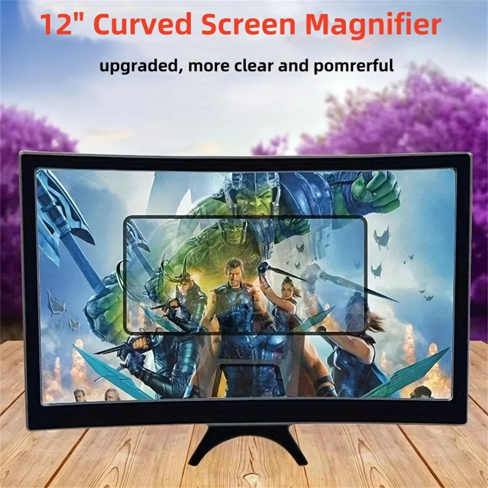 新しい 3D HD 拡大鏡 12 インチ大画面アンプ曲面スク - Digital Magnifier Reading のレビューと価格
