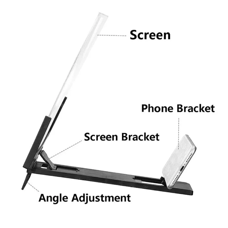 14インチ携帯電話スクリーンアンプ3D拡大鏡スタンド拡大鏡H - Digital Magnifier Reading のレビューと価格